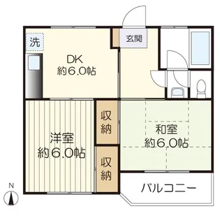 サンハイツ藤【3階】の間取り