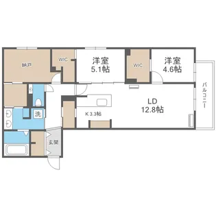Leialii511【2階】の間取り