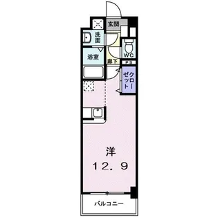 クラシオン・ルガール イシカワ【3階】の間取り