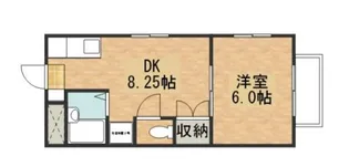 サンシティ洋光【1階】の間取り
