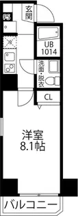 リベルテ四ツ木【5階】の間取り