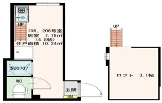 Stage中野III【1階】の間取り