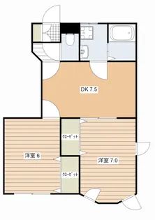 MMキャッスルIII【1階】の間取り