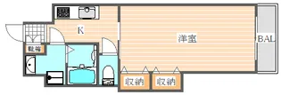ロイヤル博多駅前【13階】の間取り