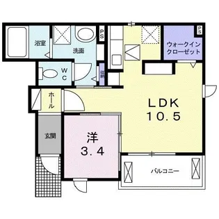 ピーチプリオーレ【1階】の間取り