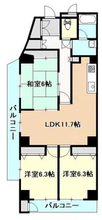 パークプラザ新光【7階】の間取り