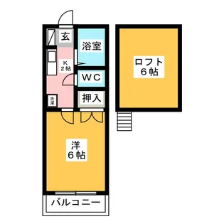 シューフルールII【2階】の間取り
