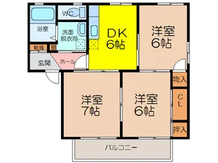 モンリゼール【2階】の間取り