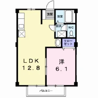 クローバーヒルズII【2階】の間取り