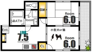 AXA(アクサ)舟入中町【5階】の間取り