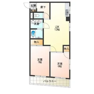 DAIKOマンション【5階】の間取り
