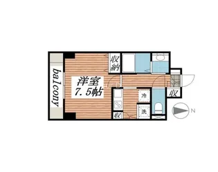 メゾン・ド・ヴィレ八丁堀【5階】の間取り