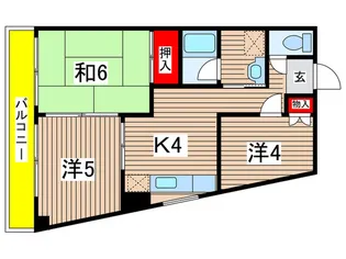 ハイツ堂山【3階】の間取り