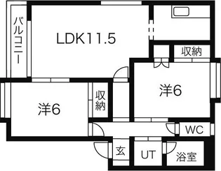 メゾンポピエールA棟【1階】の間取り