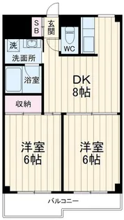 ベルウッド野川【5階】の間取り
