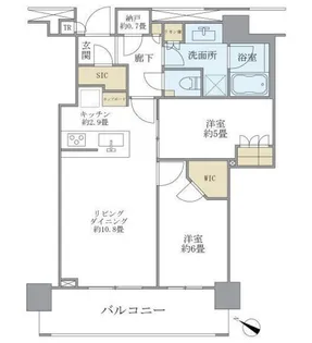 Brillia THE TOWER TOKYO YAESU AVENU【27階】の間取り