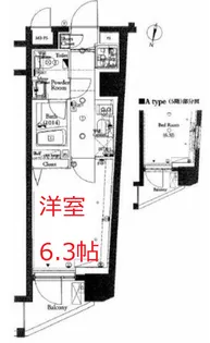 ヴォーガコルテ西小山【5階】の間取り