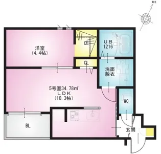 REGALEST 与野【2階】の間取り