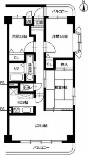 ルミエール【4階】の間取り