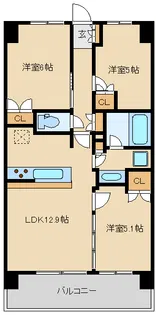 BLESS宮崎台(ブレス宮崎台)【5階】の間取り