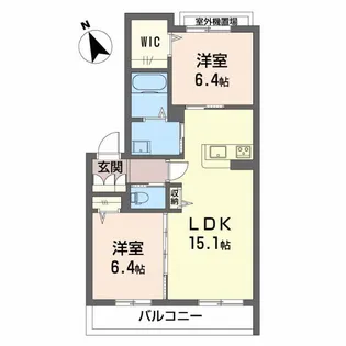 マストタウン一宮イースト【2階】の間取り