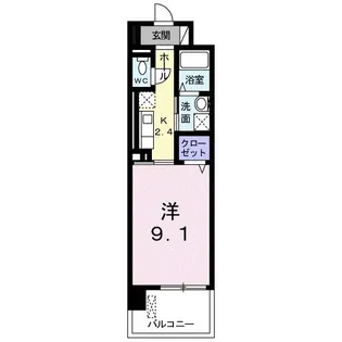 レフィナード【6階】の間取り