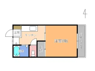 サクセスハウス【1階】の間取り