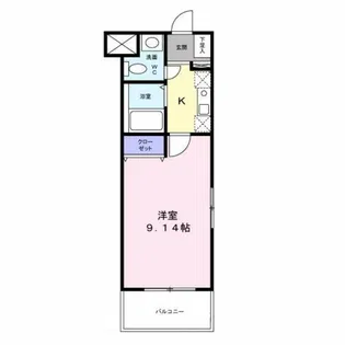 ベルディオガーデン【4階】の間取り