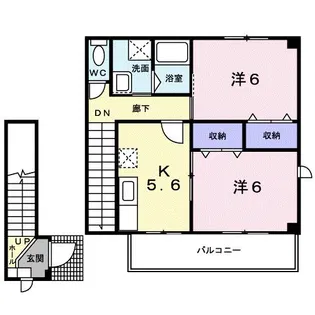 メゾンTOM【2階】の間取り