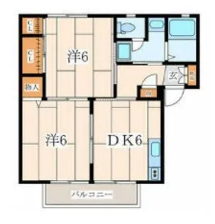 ヴェルドミールC【1階】の間取り