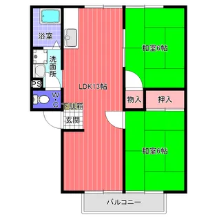 パナハイツ光峰【2階】の間取り