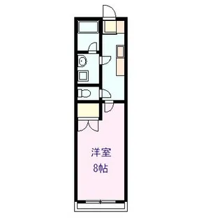 ブルーハイツA棟【1階】の間取り