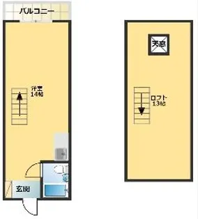 ロックバレー大野 B【2階】の間取り