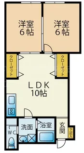 宇津木アパート【2階】の間取り