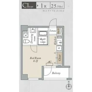 東京都墨田区亀沢3【マンション】の間取り