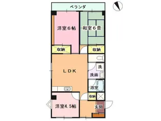 スターハイツ殿山【3階】の間取り