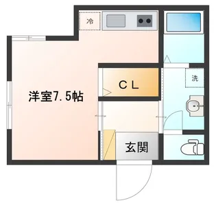 ブリューコート【1階】の間取り