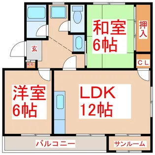 サンシャイン東谷山【3階】の間取り