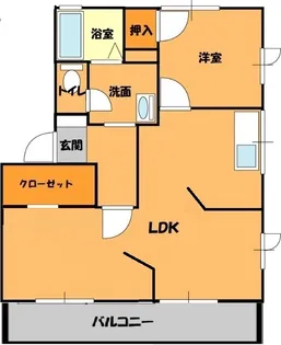 プランドールB【1階】の間取り