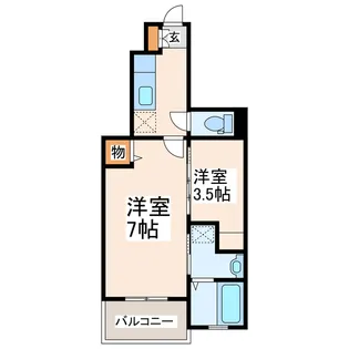 カルムメゾン平成II【1階】の間取り