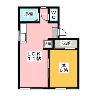 アトゥレ井上【1階】の間取り