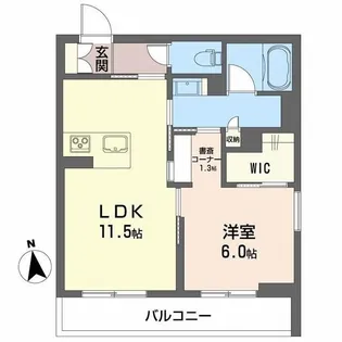 ベレオ南栄町【3階】の間取り