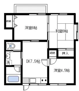 グレイスハイムII【1階】の間取り