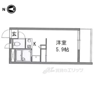 レオパレスタカラ【3階】の間取り