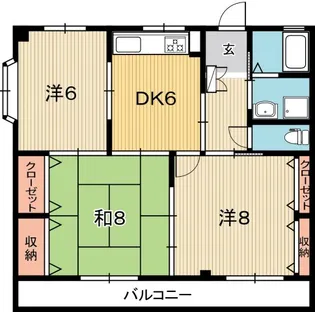 高知県高知市一宮中町2【マンション】の間取り