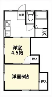 第1石井ハイツ【2階】の間取り