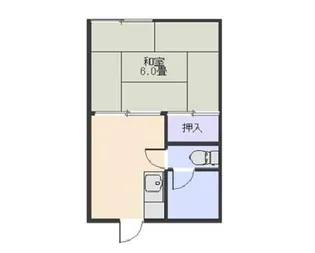 英村アパート【2階】の間取り