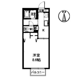 杉乃子ハイム【2階】の間取り