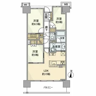 パークホームズ赤羽西【1階】の間取り