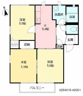 サクラージュA【2階】の間取り
